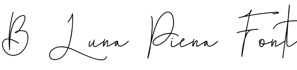 B Luna Piena Font Download