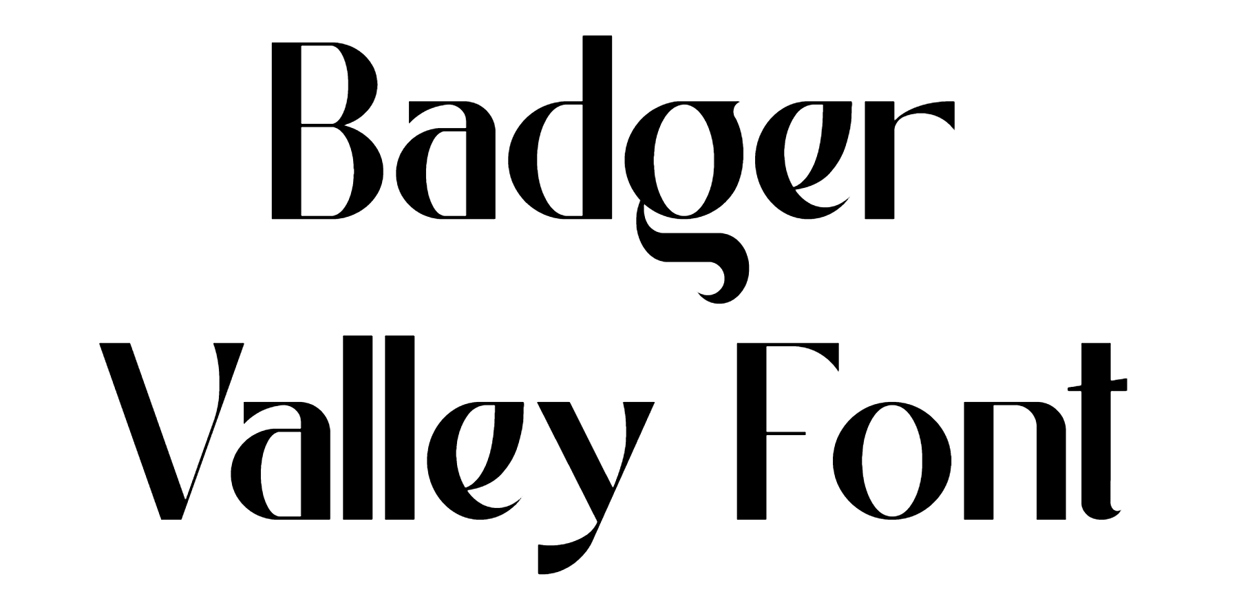 Badger Valley Font Download