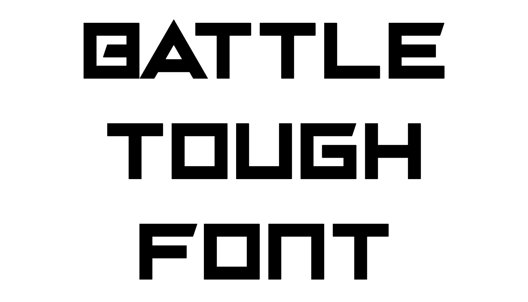 Battle Tough Font Download