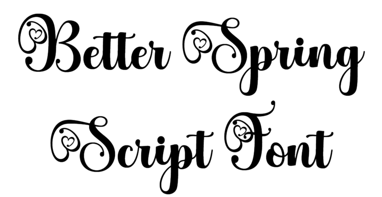 Better Spring Script Font Download