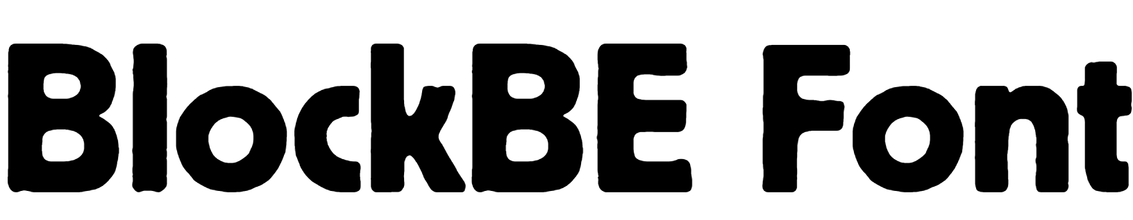 BlockBE Font Download, #Block BE