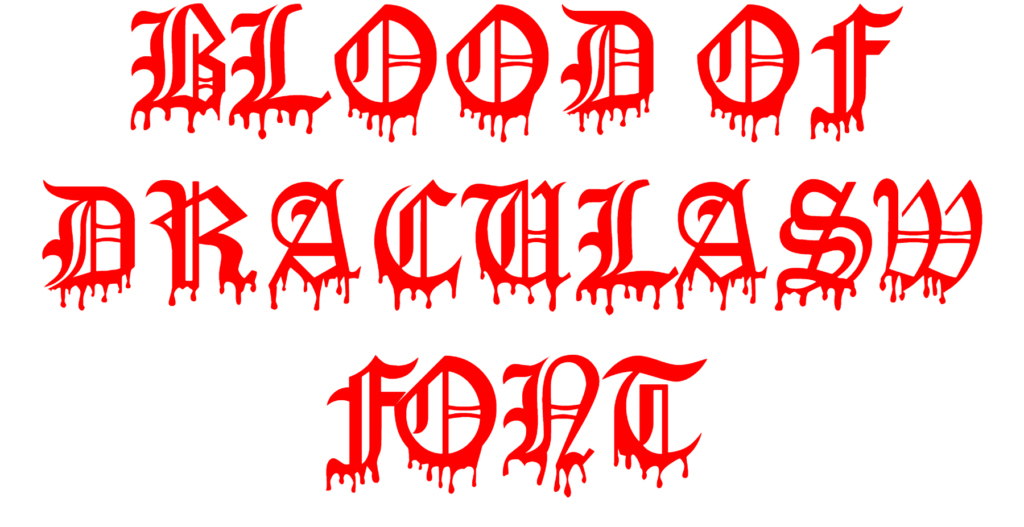 Blood Of DraculaSW Font Download