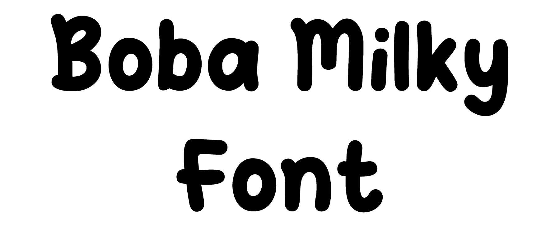 Boba Milky Font Download