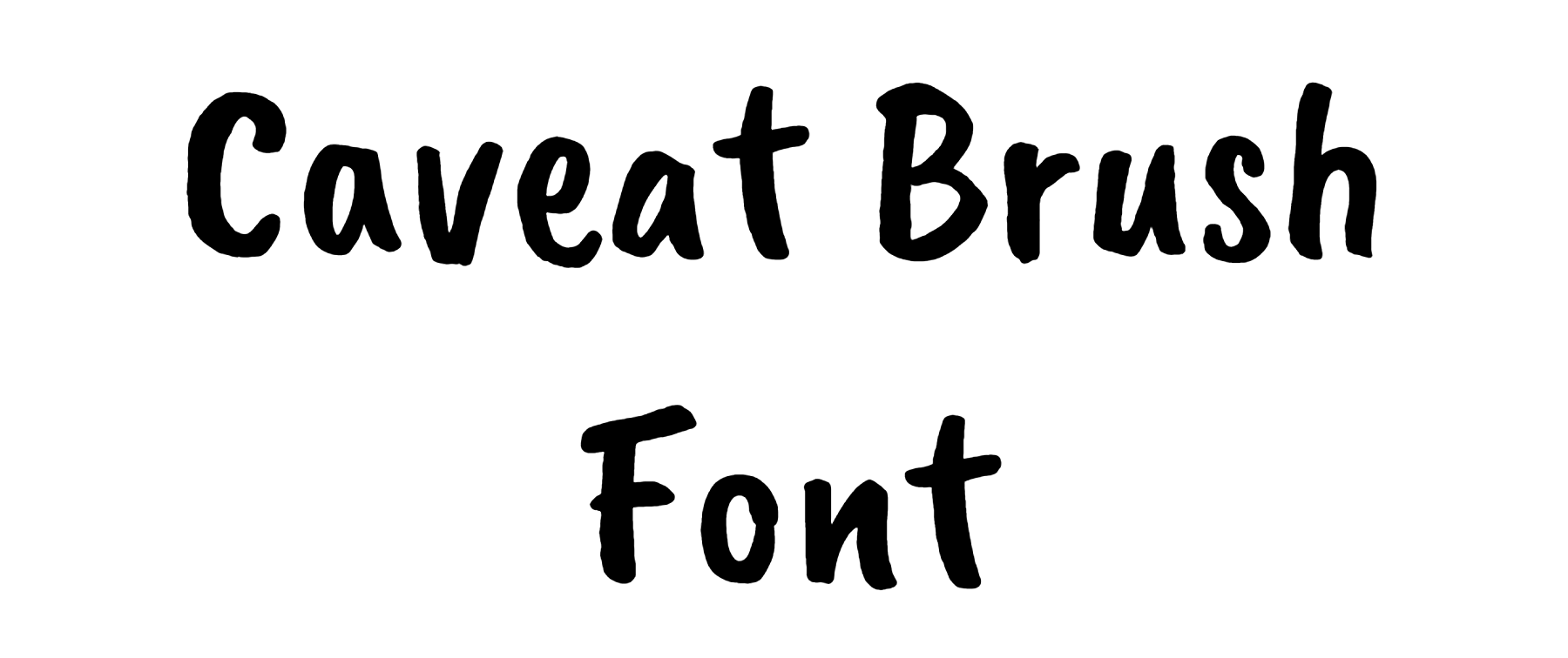 Caveat Brush Font Download