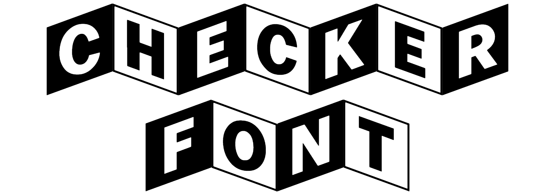 Checker Font Download, #3d Font