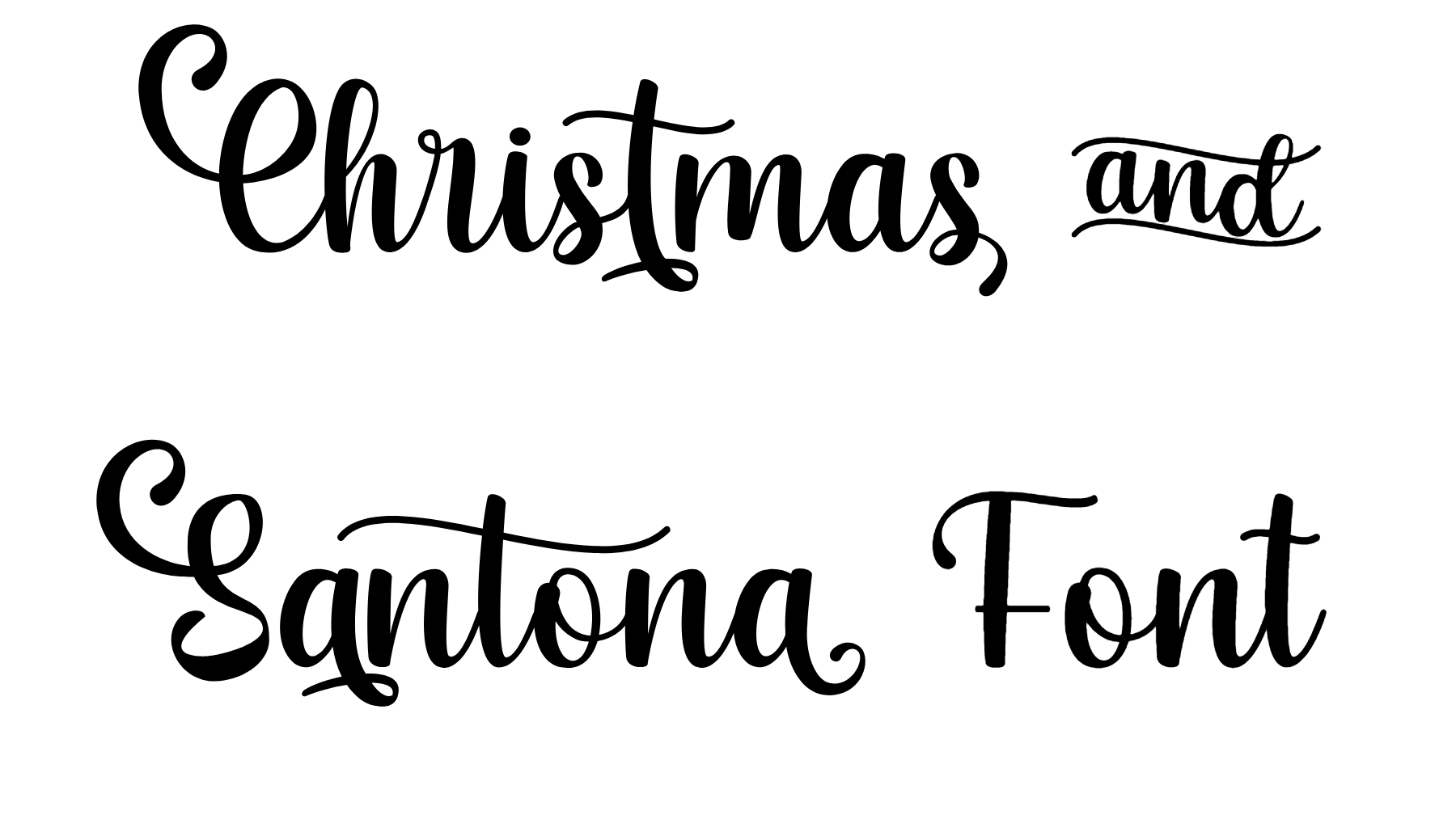 Christmas and Santona Font Download