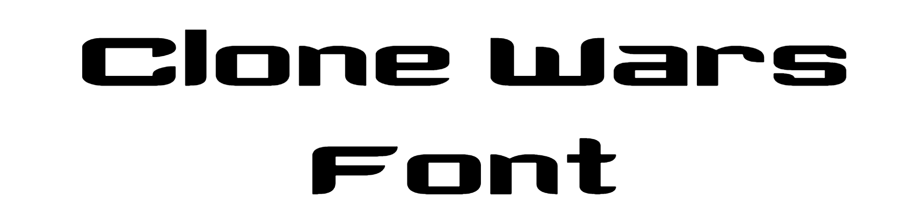 Clone Wars Font Download