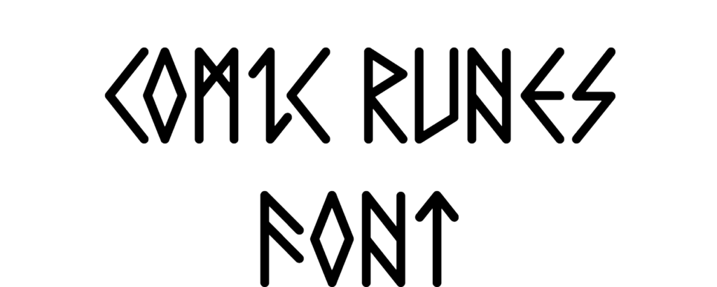 Comic Runes Font Download, Elvish