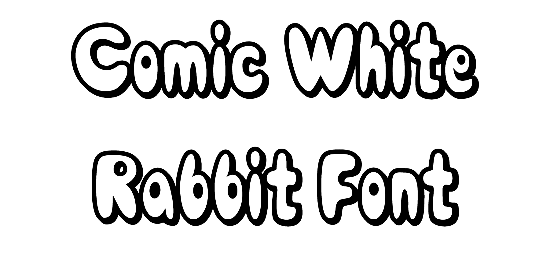 Comic White Rabbit Font Download