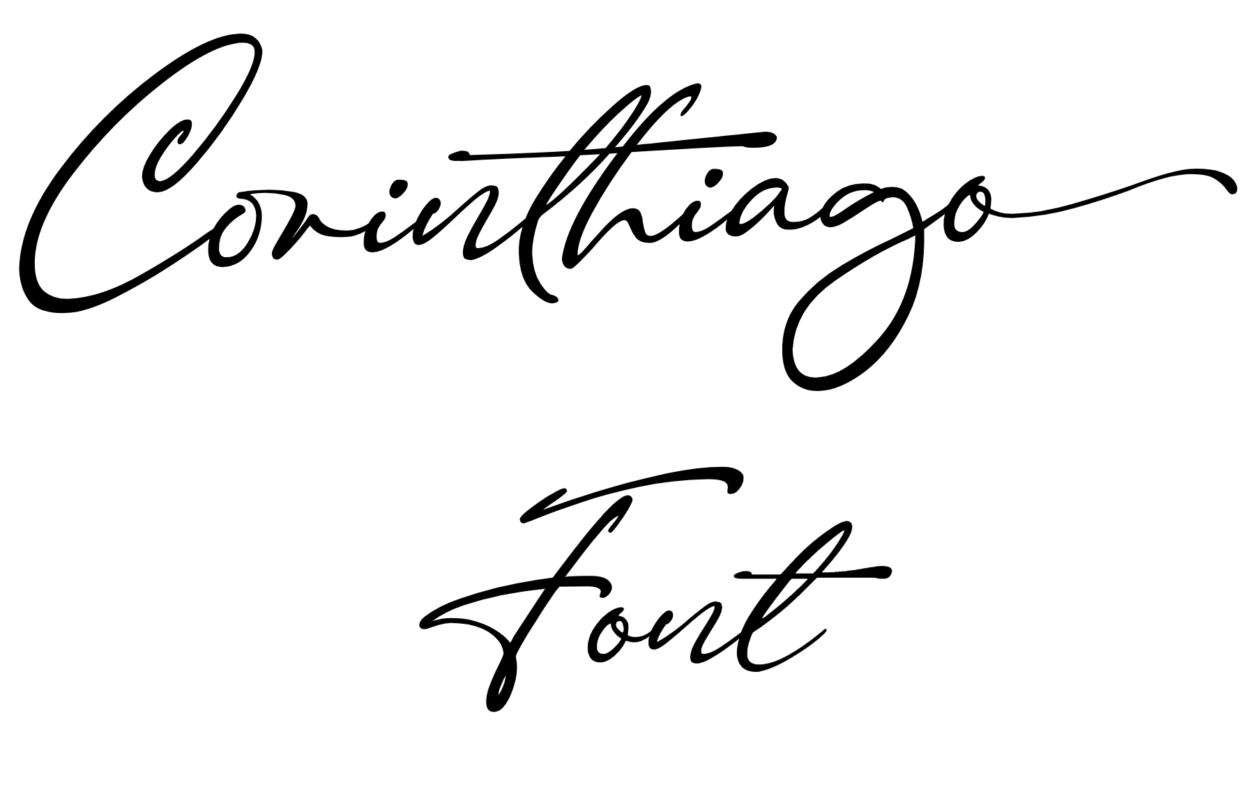 Corinthiago Font Download, #Handwritten font, #Signature Font,