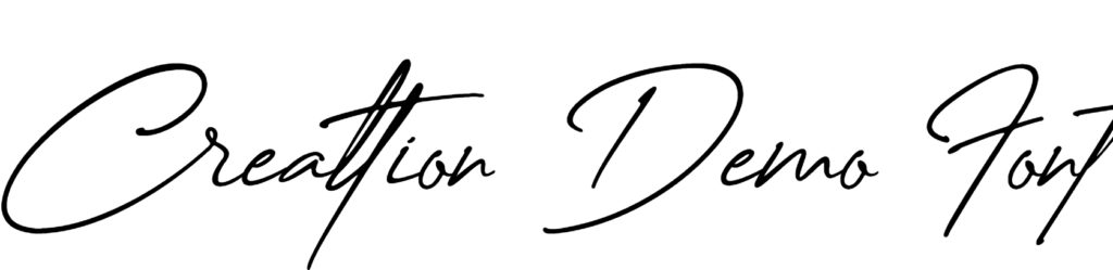 Creattion Demo Font Download , #creation demo