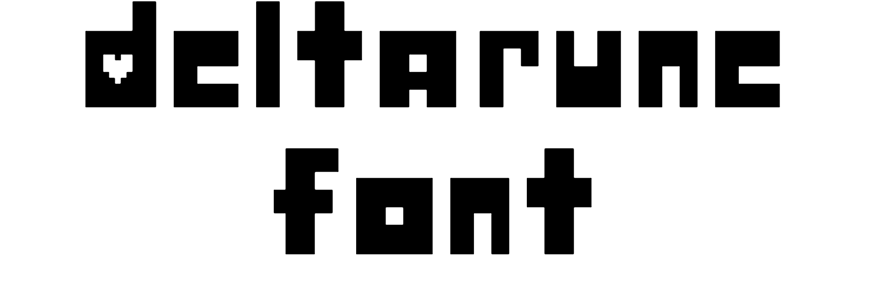 Deltarune Font Download