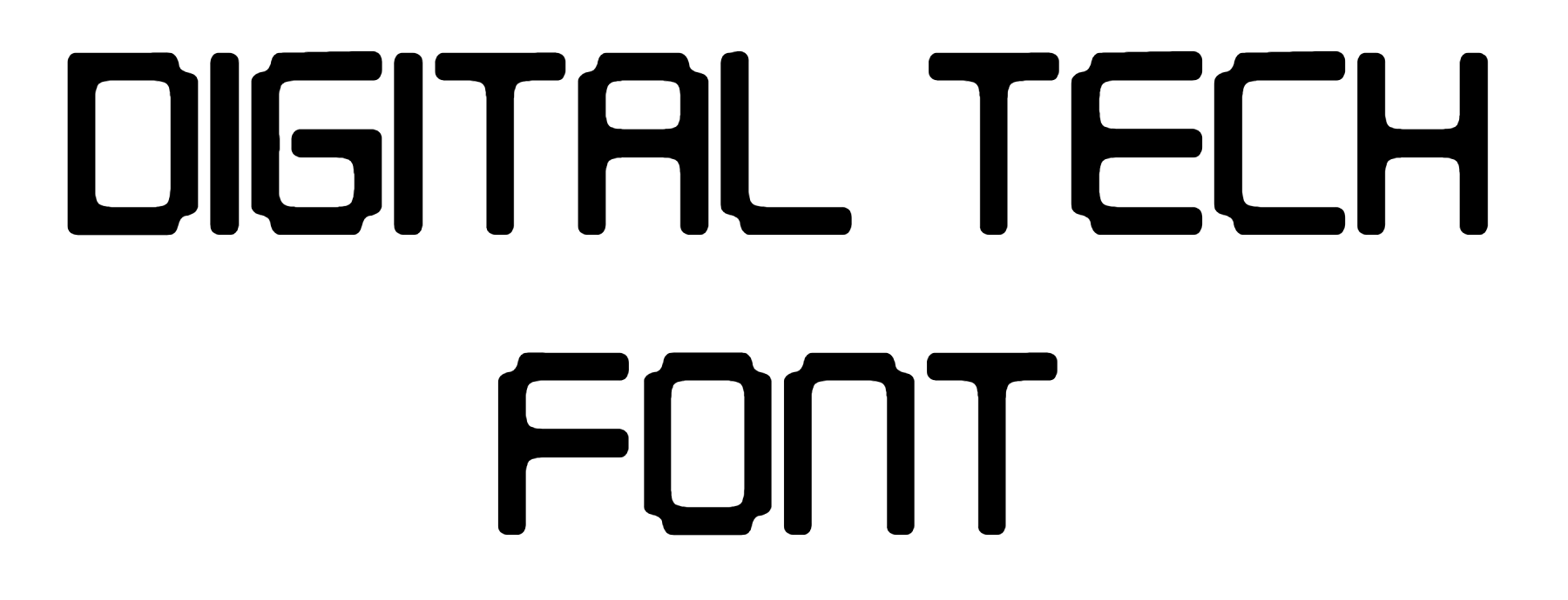 Digital tech Font Download