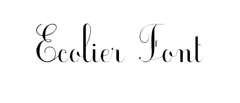 Ecolier Font Download