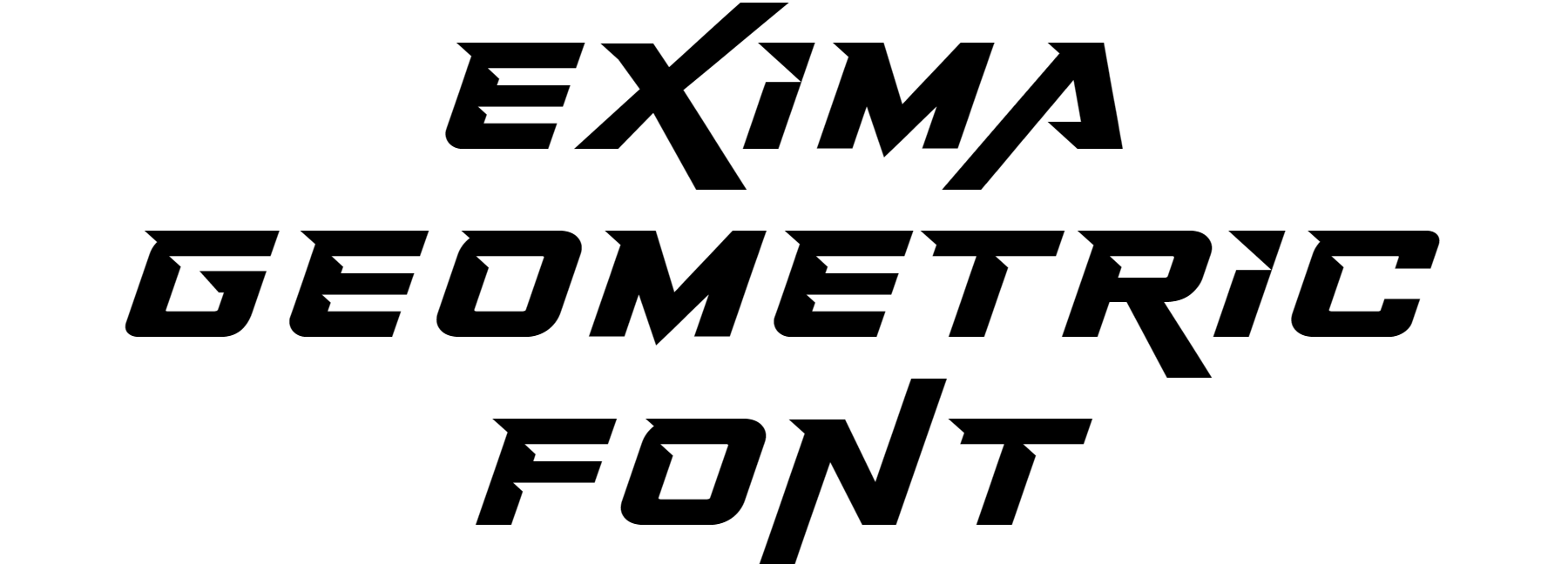 Exima Geometric Font Download