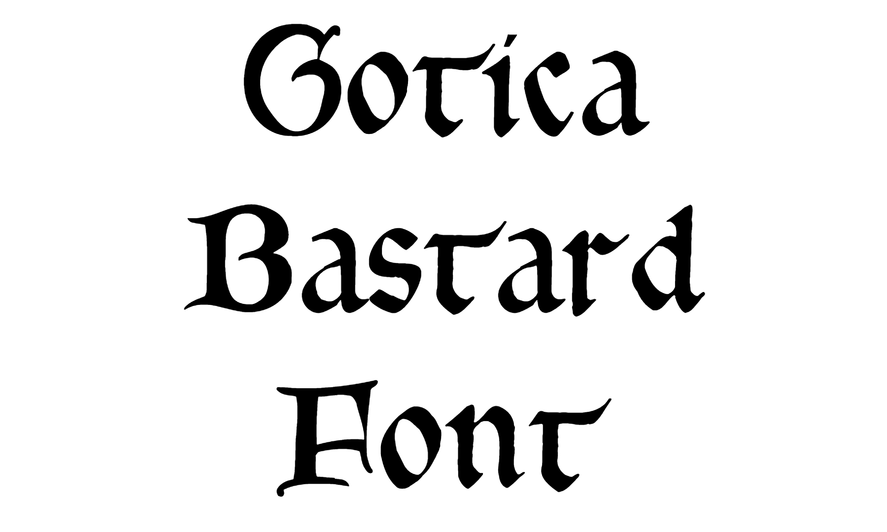 Gotica Bastard Font Download