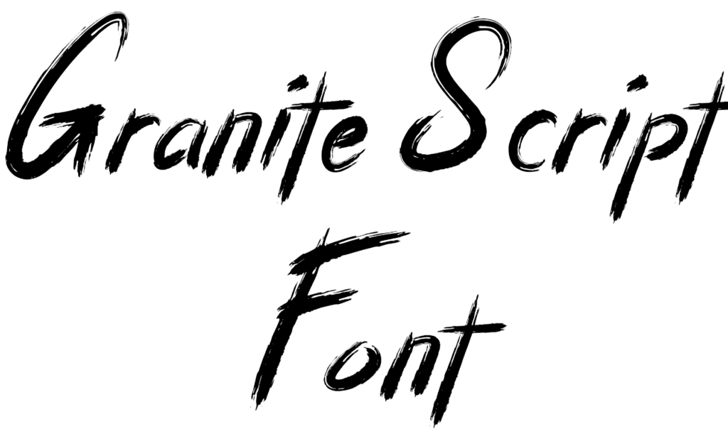 Granite Script Font Download, Brush Font, DJ Font