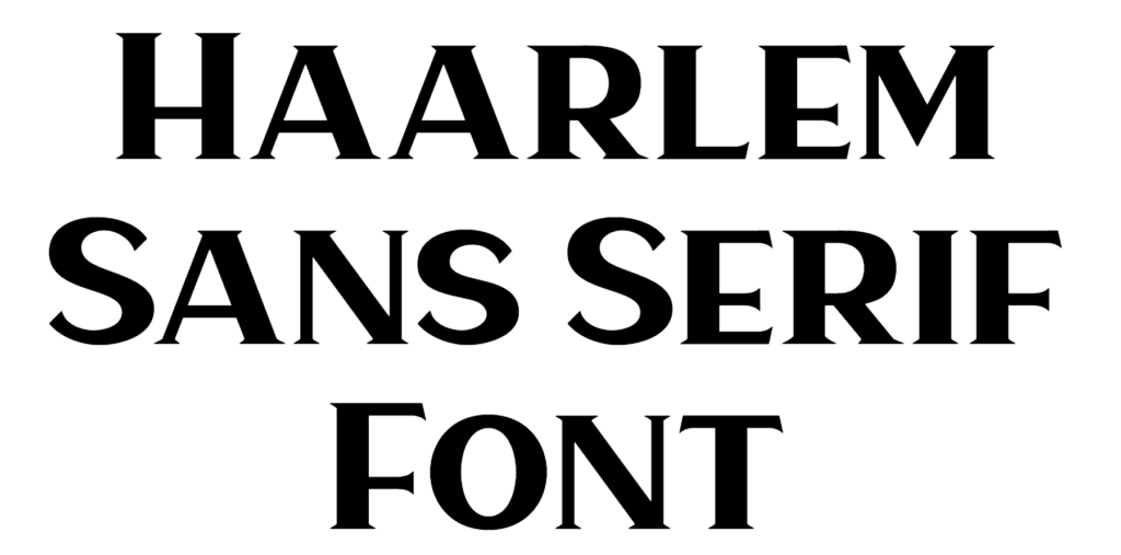 Haarlem Sans Font Download