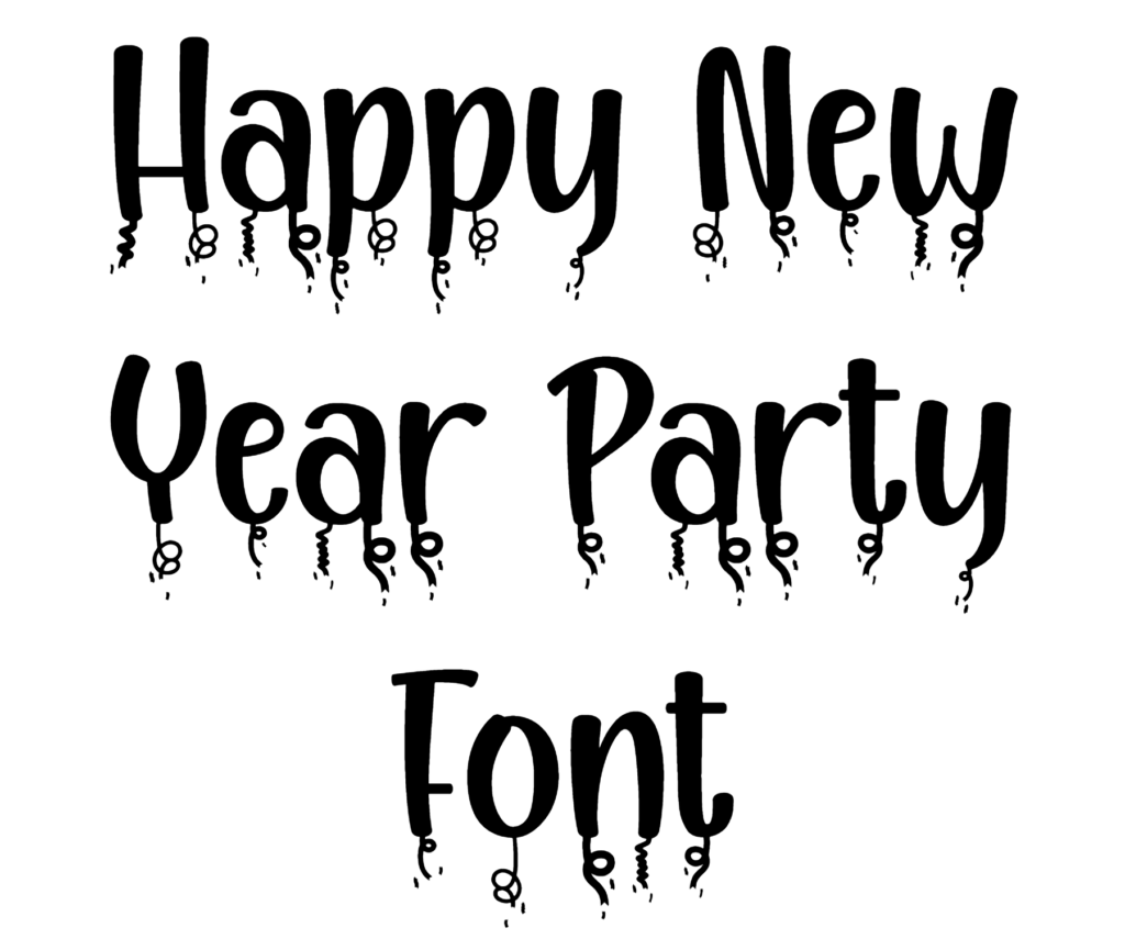 Happy New Year Party Font Download