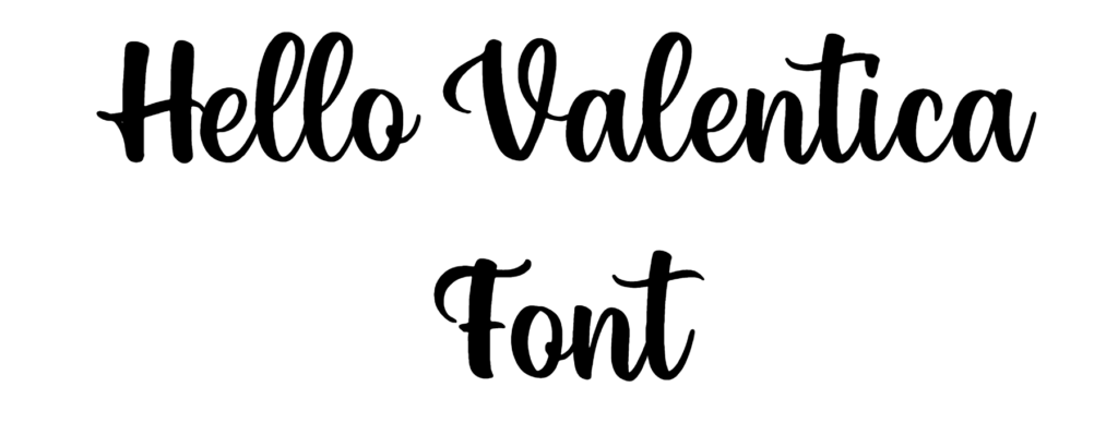 Hello Valentica Font Download