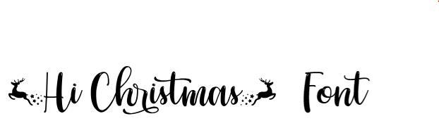 Hi Christmas Font Download