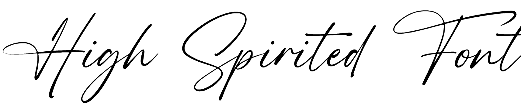 High Spirited Font Download