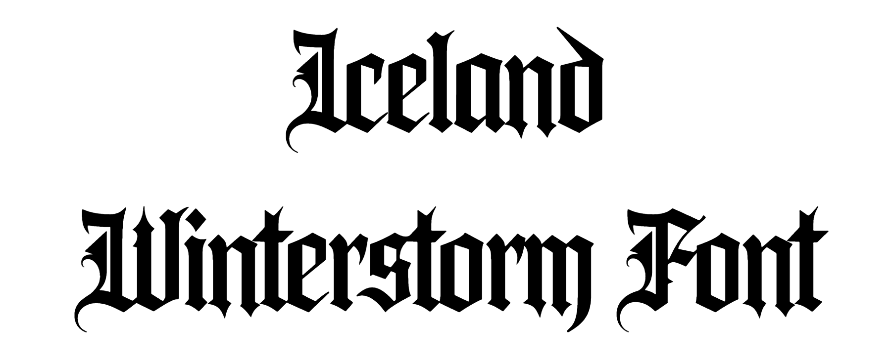 Iceland Winterstorm Font Download