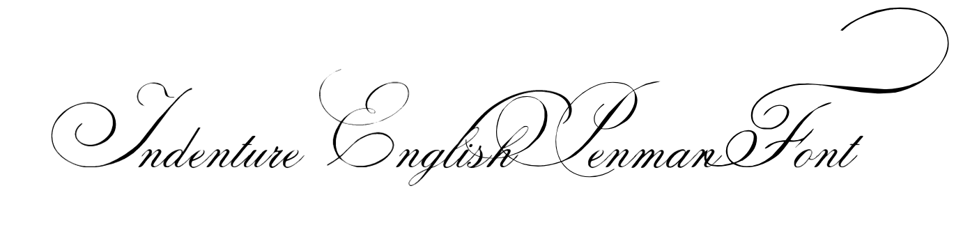 Indenture English Penman Font Download