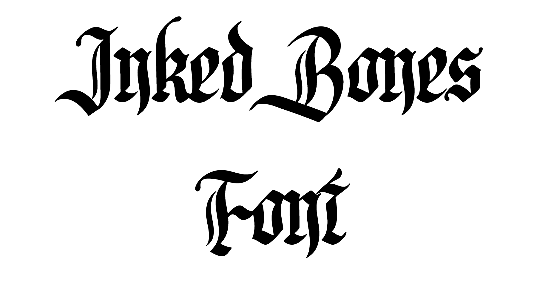 Inked Bones Font Download