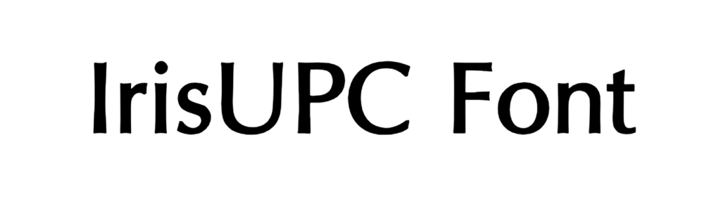 IrisUPC Font Download, IrisUPC Bold, Iris UPC