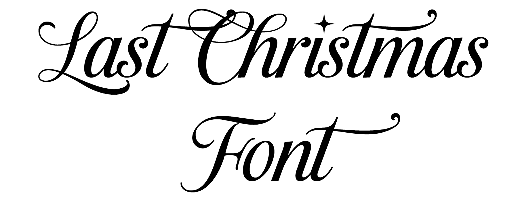 Last Christmas Font Download