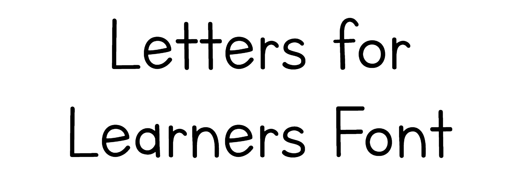 Letters for Learners Font Download