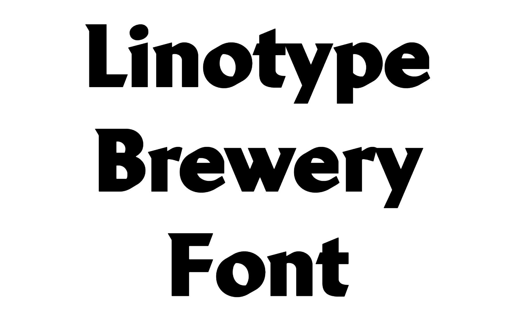 Linotype Brewery Font Download