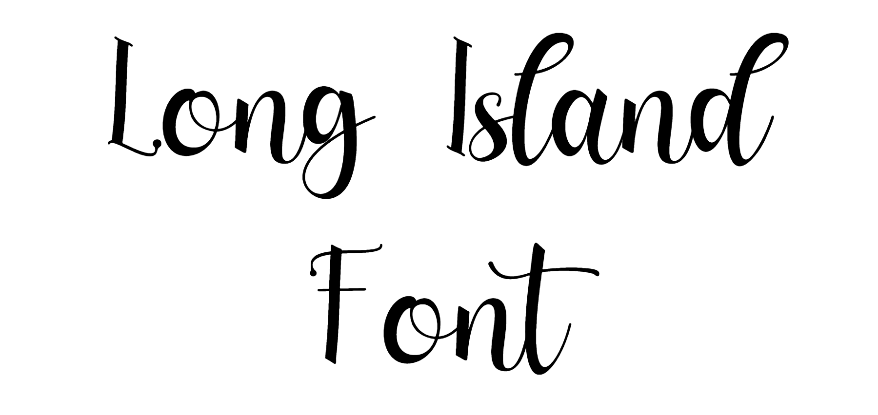 Long Island Font Download