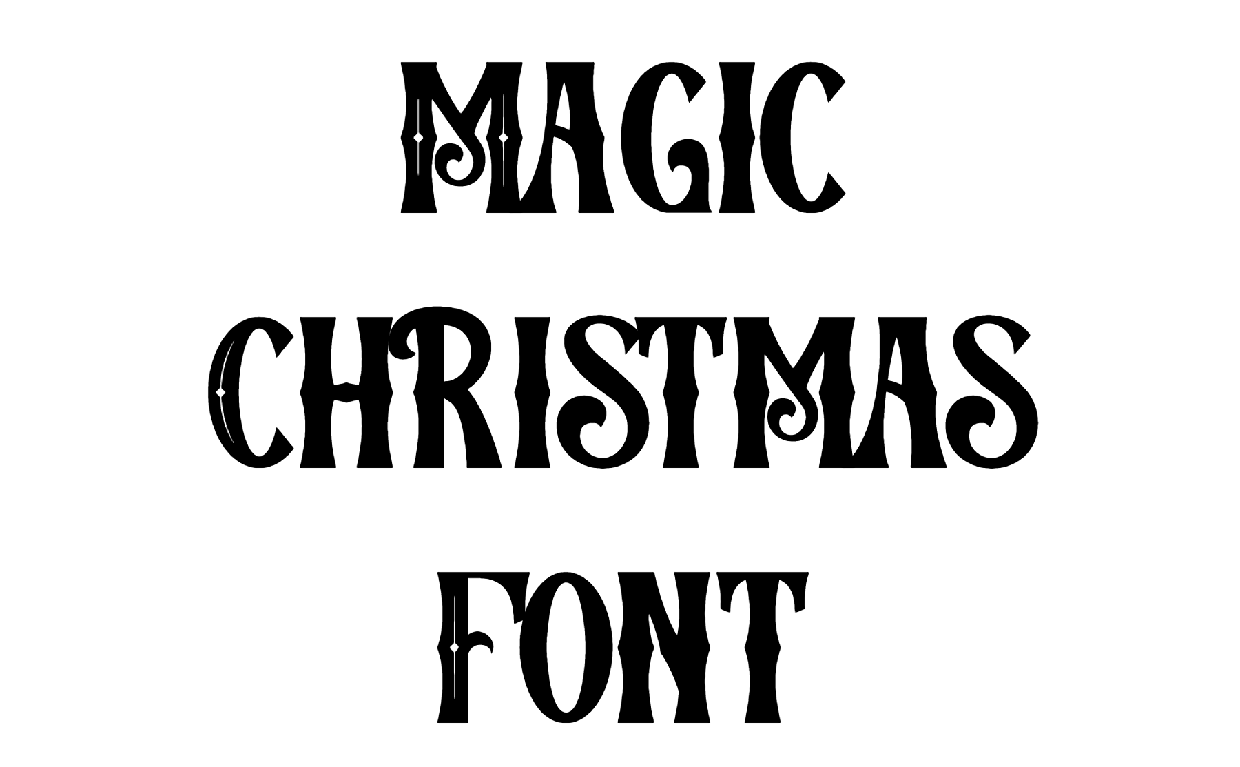 Magic Christmas Font Download