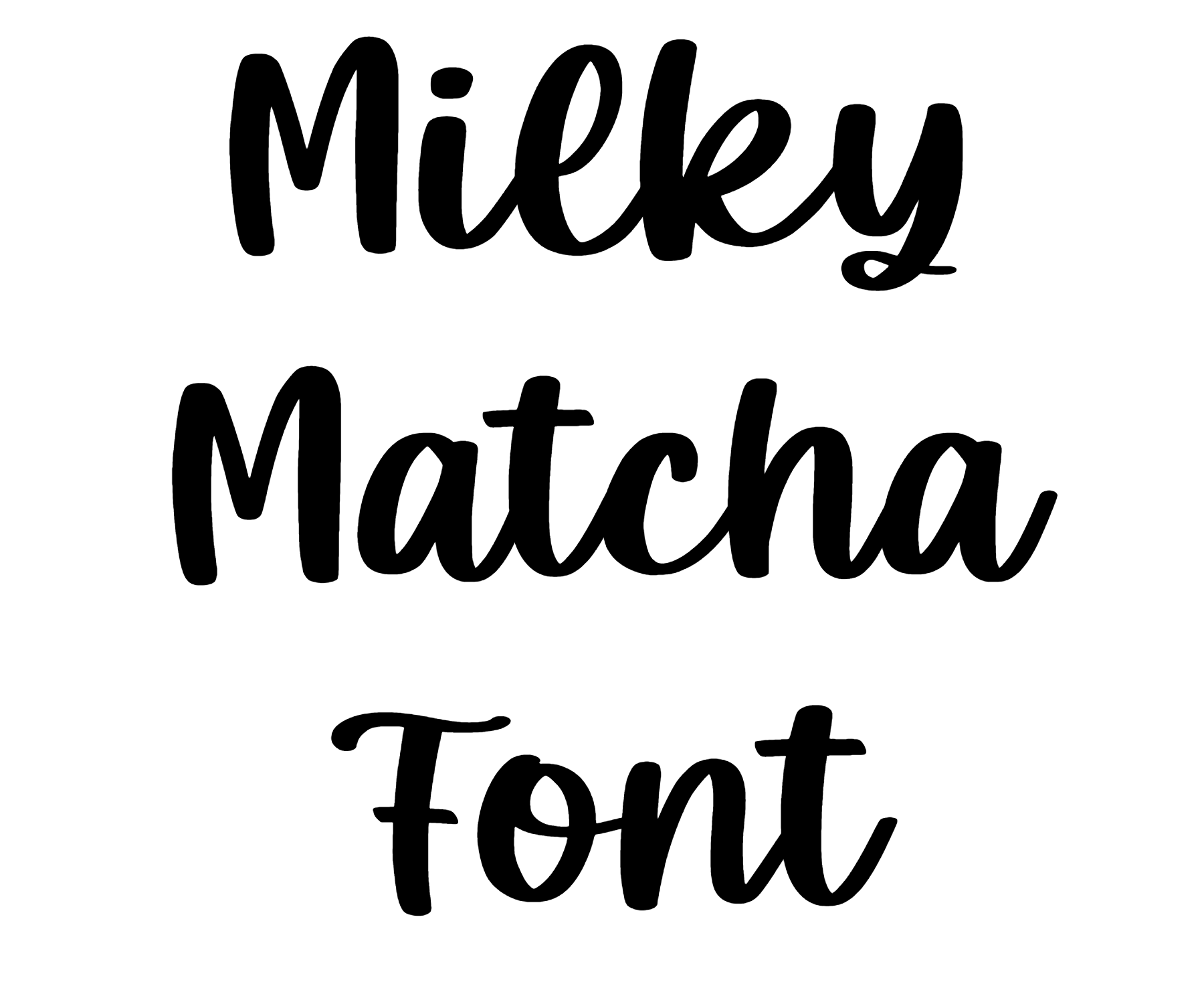 Milky Matcha Font Download