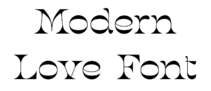 Modern Love Font Download