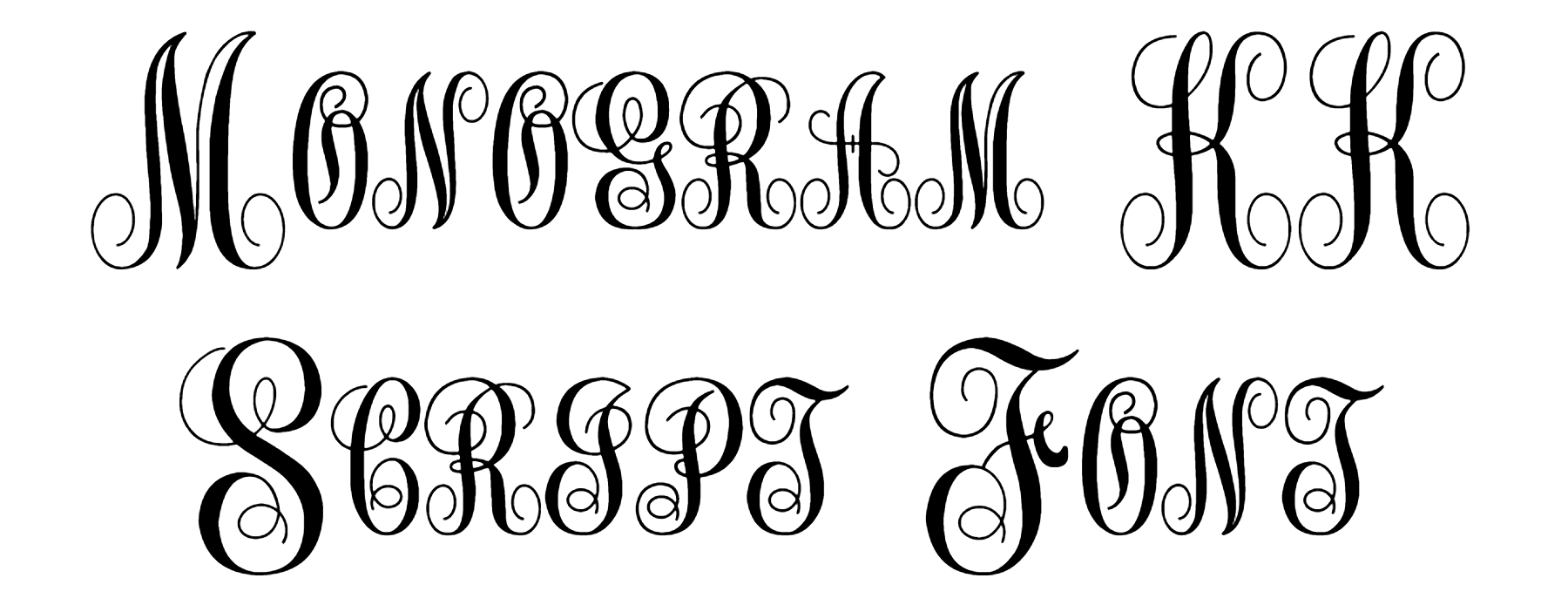 Monogram KK Script Font Download