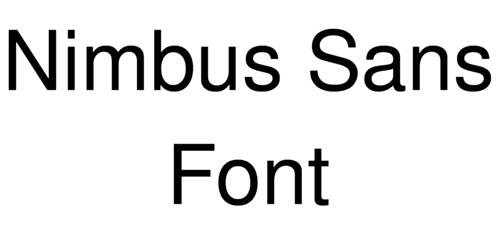 Nimbus Sans Font Download