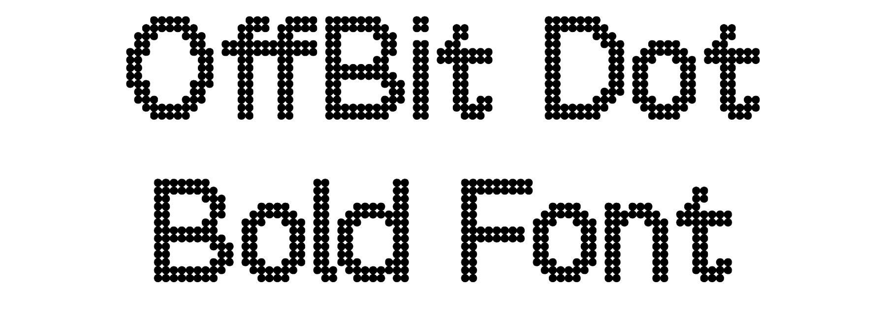 OffBit Dot Bold Font Download