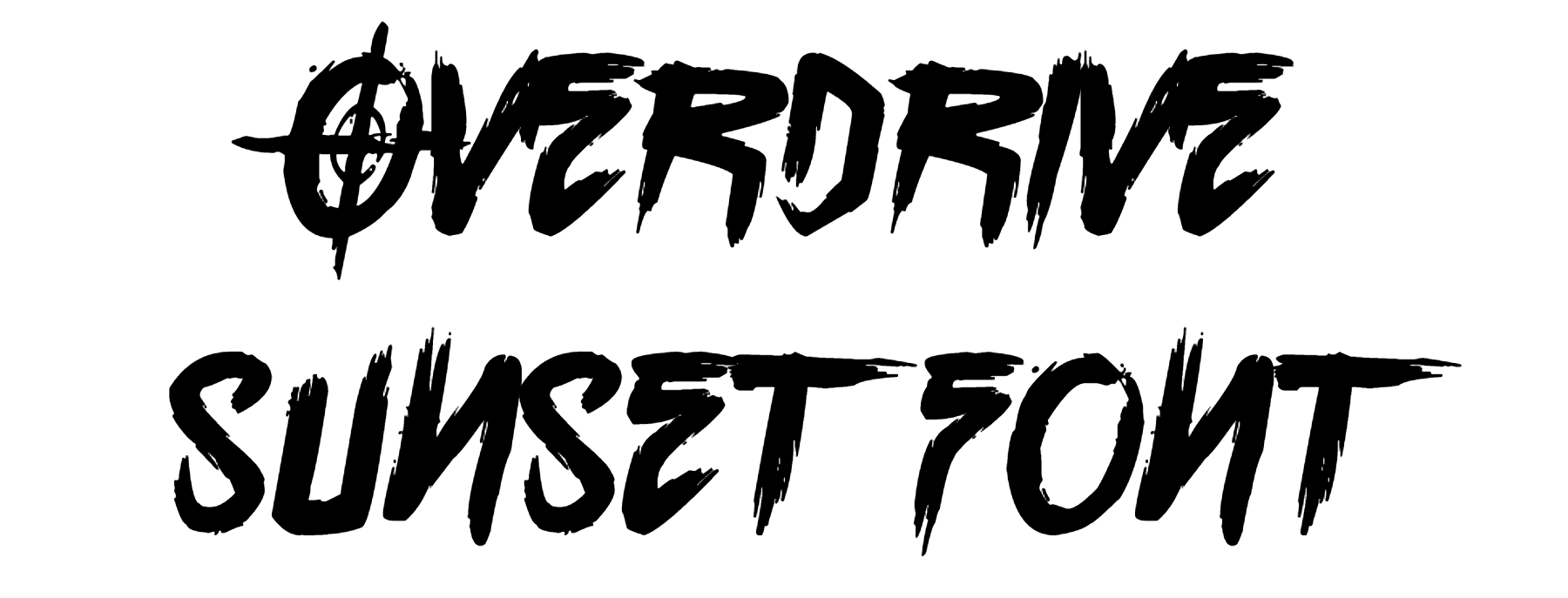 Overdrive Sunset Font Download