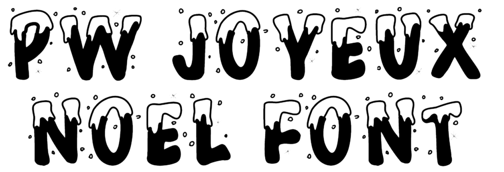 PW Joyeux Noel Font Download, pw happy christmas Font