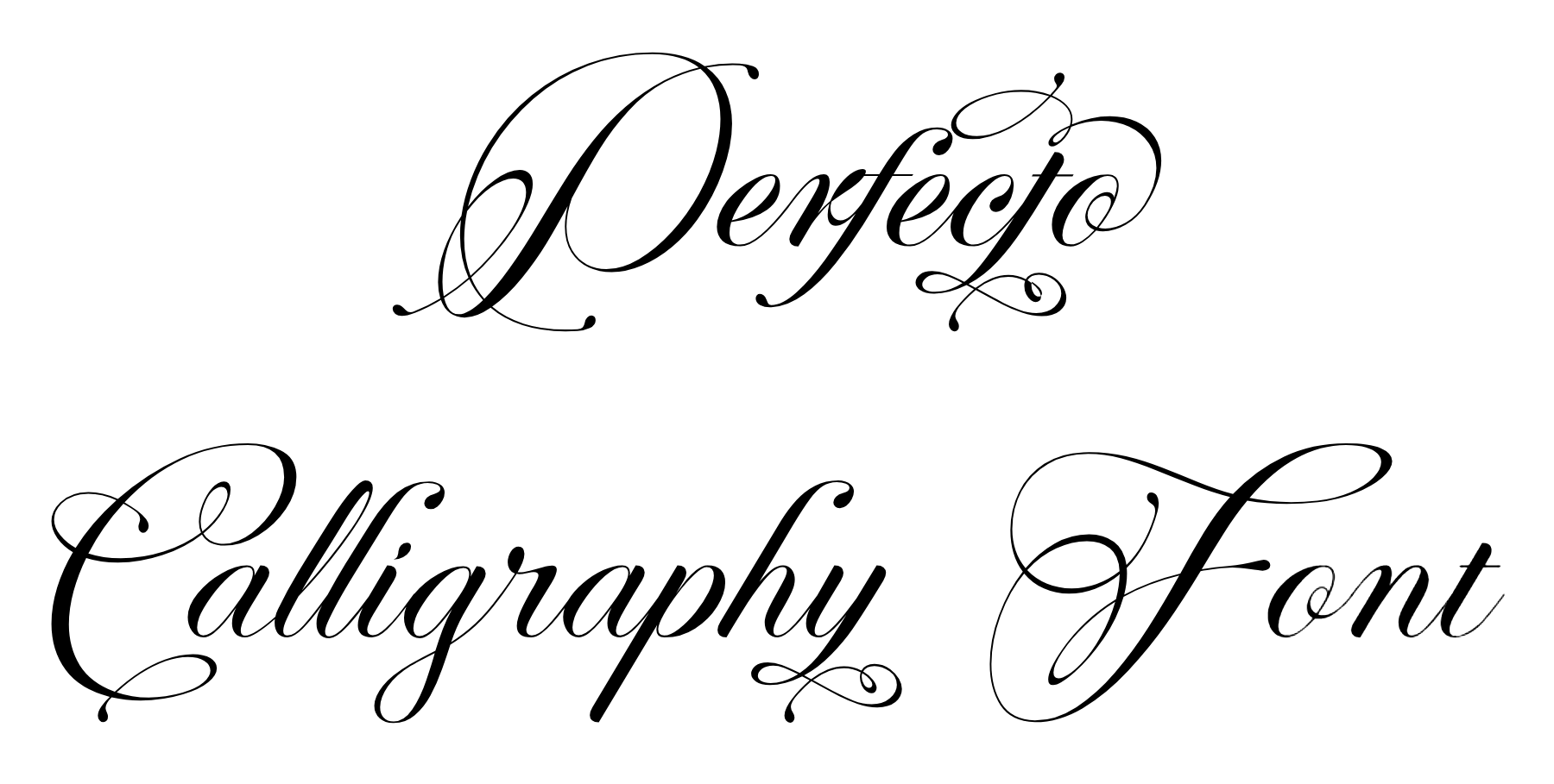 Perfecto Calligraphy Font Download