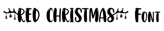 Red Christmas Font Download