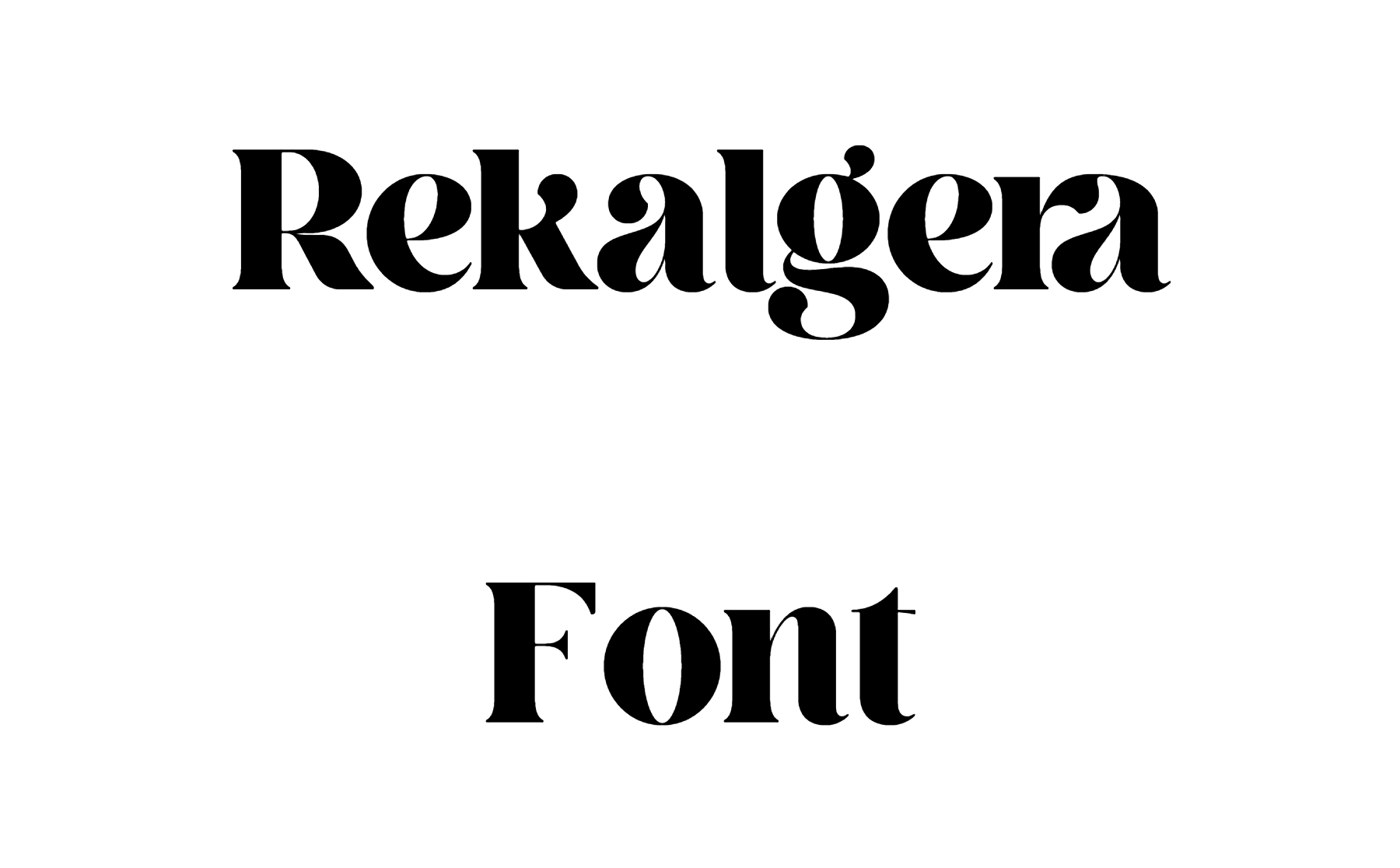 Rekalgera Font Download