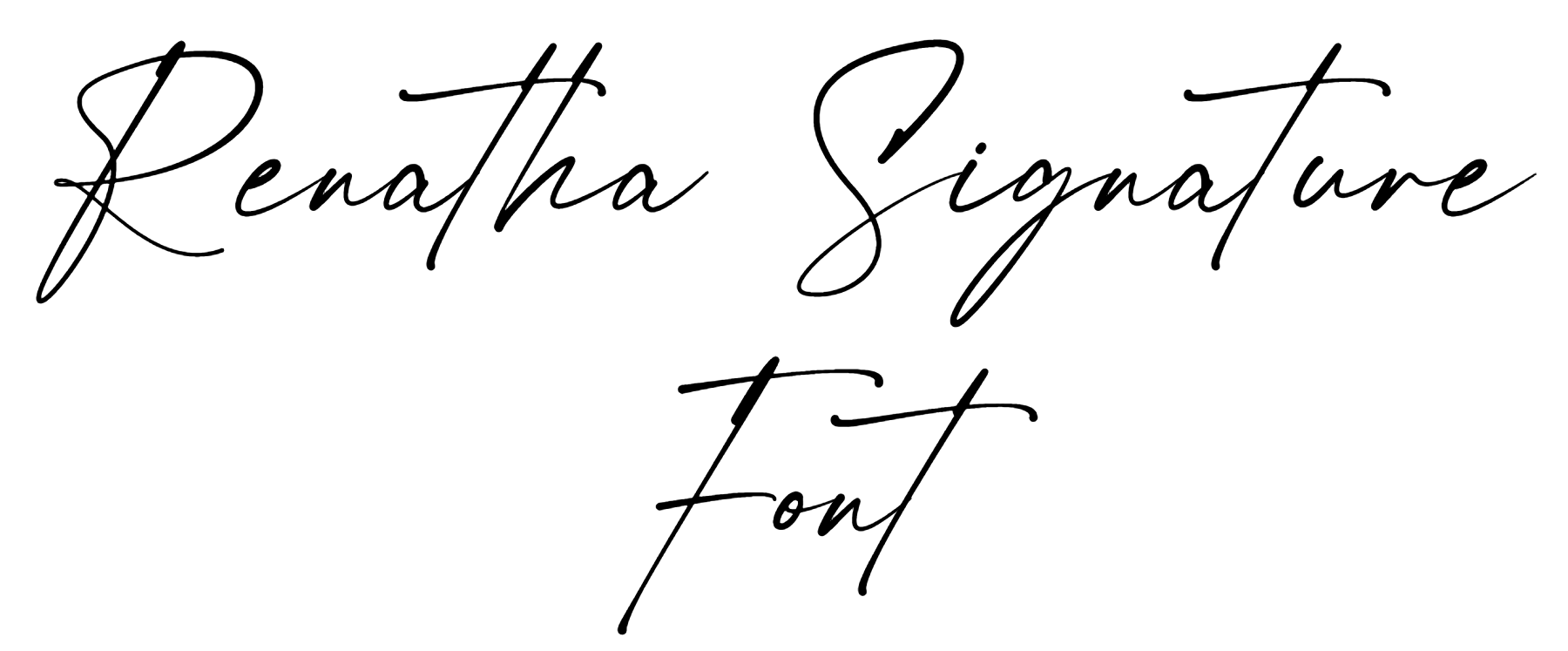 Renatha Signature Font Download