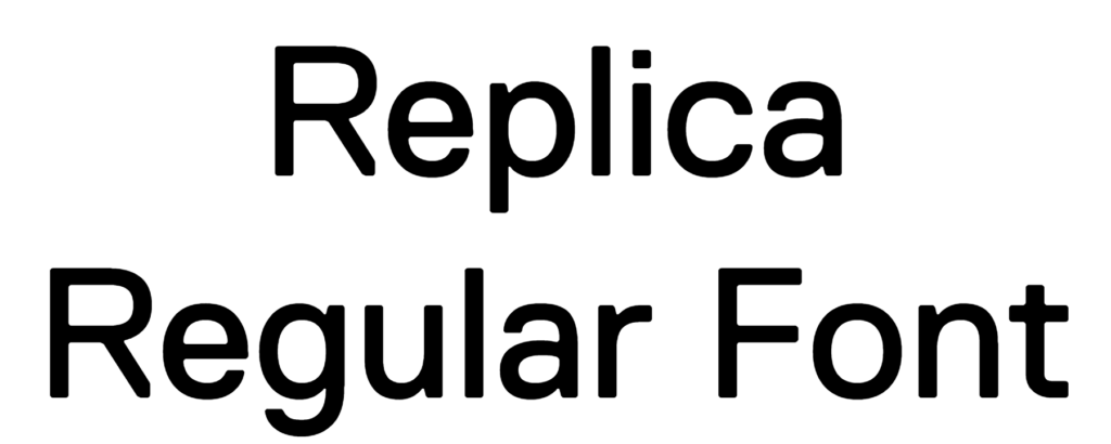 Replica Regular Font Download