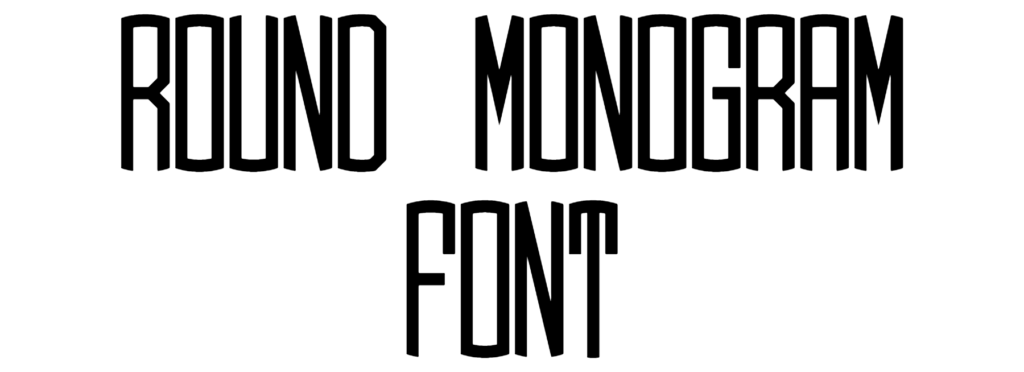 Round Monogram Font Download