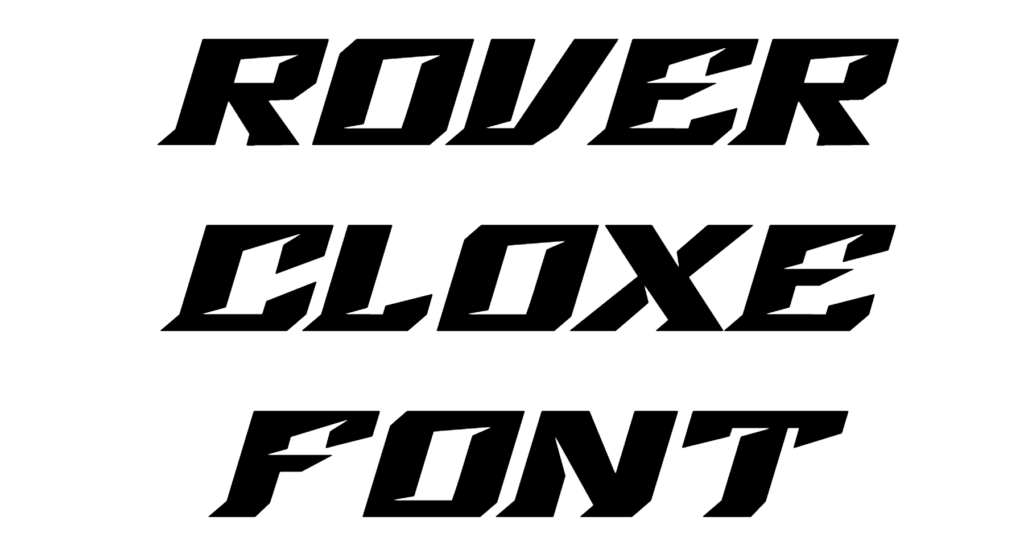 Rover Cloxe Font Download