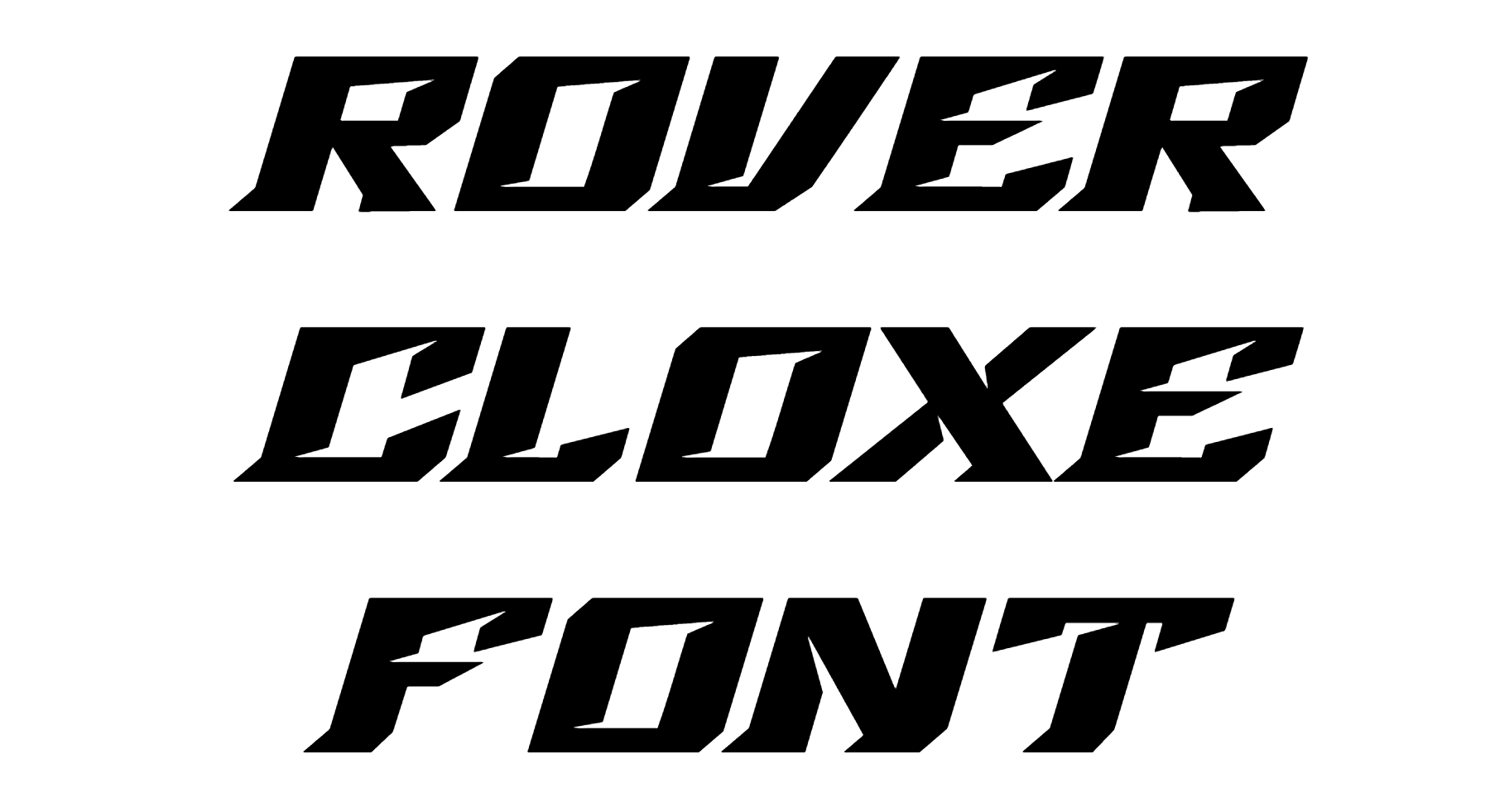 Rover Cloxe Font Download